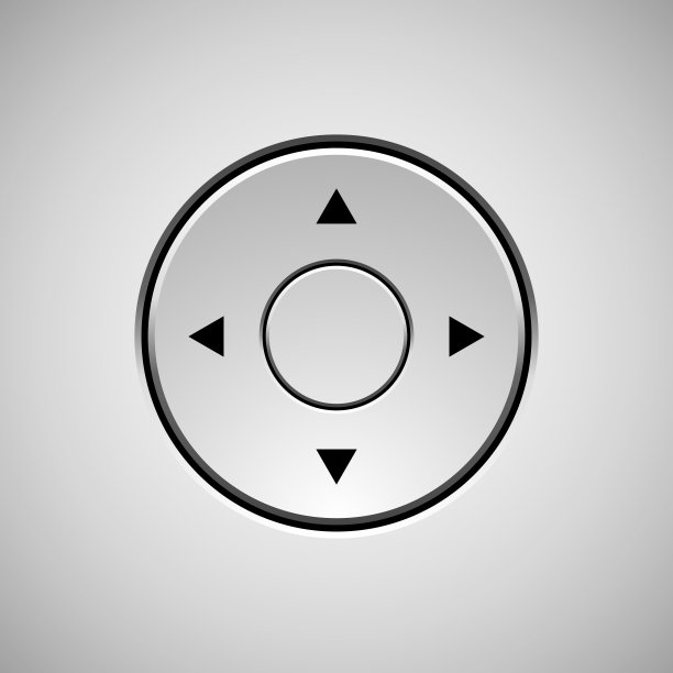 白色操纵杆按钮图片下载