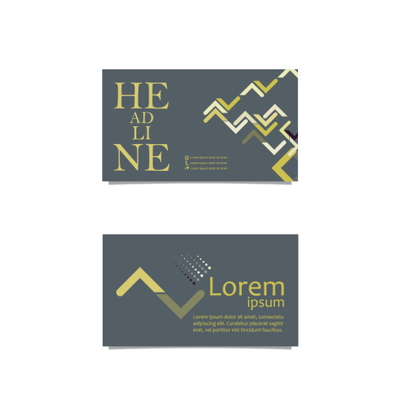 正面和背面的名片图片下载