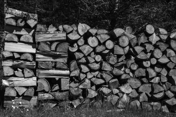 堆柴火图片下载