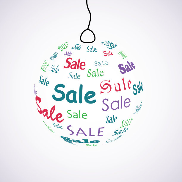 抽象的标签出售。矢量图图片下载