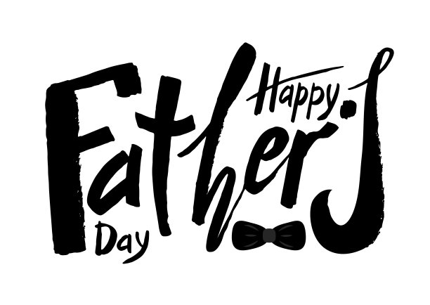父亲节快乐手写文字纹理背景矢量素材图片下载