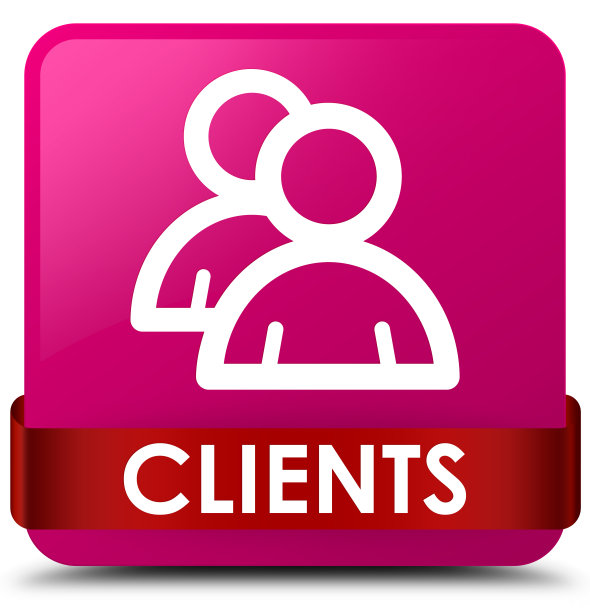 客户端(群组图标)粉色方形按钮中间是红色丝带图片下载