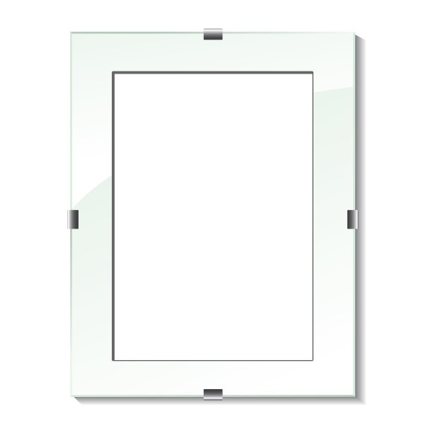 向量玻璃框架图片下载