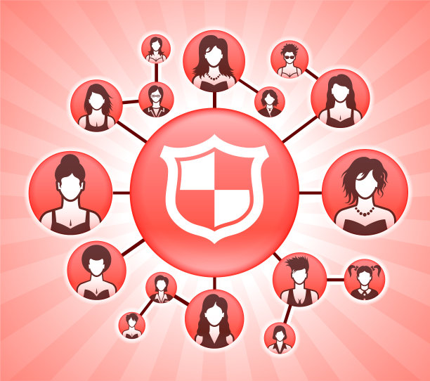 盾妇女权利粉色矢量背景图片下载