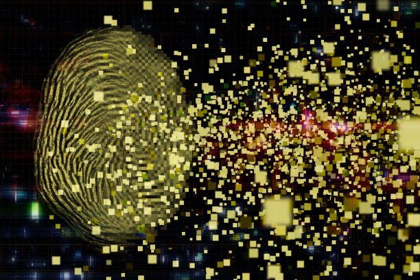 数字指纹安全概念图片下载