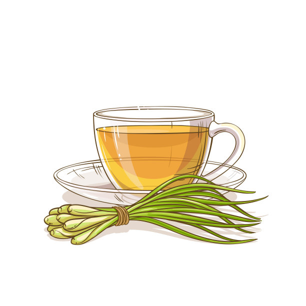 柠檬草茶插图图片下载
