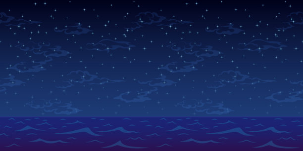 夜海和星空图片下载