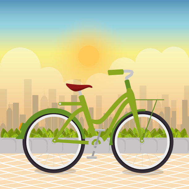 在公园里骑自行车图片下载