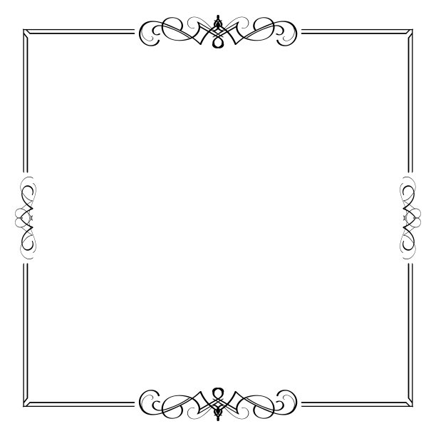 书法界别框架设计元素在经典复古书法风格的婚礼或新年，圣诞节，情人卡装饰装饰装饰与蓬勃曼荼罗线艺术图片下载