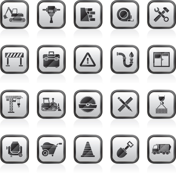 建筑和建筑图标图片下载