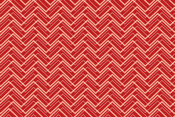 无缝经典亮红色人字形图案图片下载