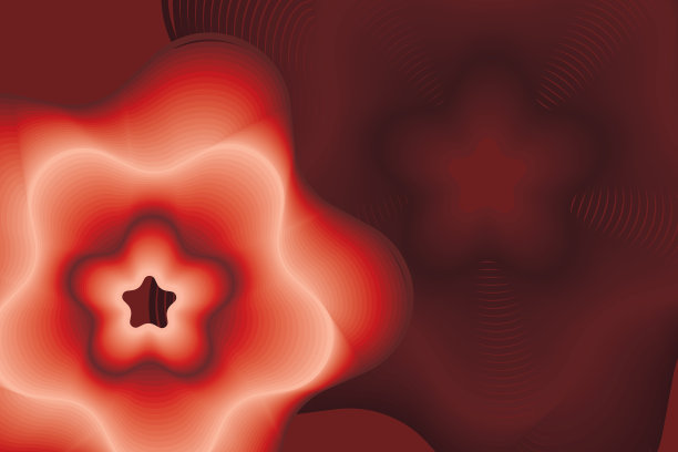 抽象背景与彩色动态波图片下载