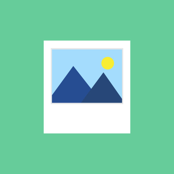 照片平面图标图片下载