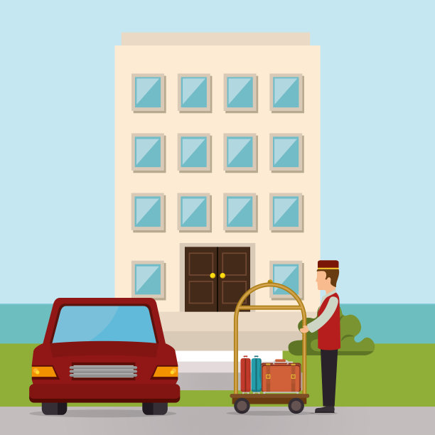 在酒店工作的服务生图片下载