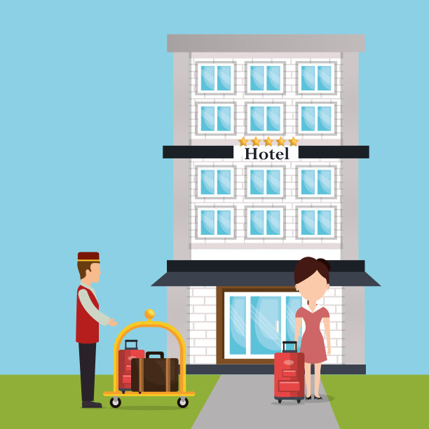 在酒店工作的服务生图片下载