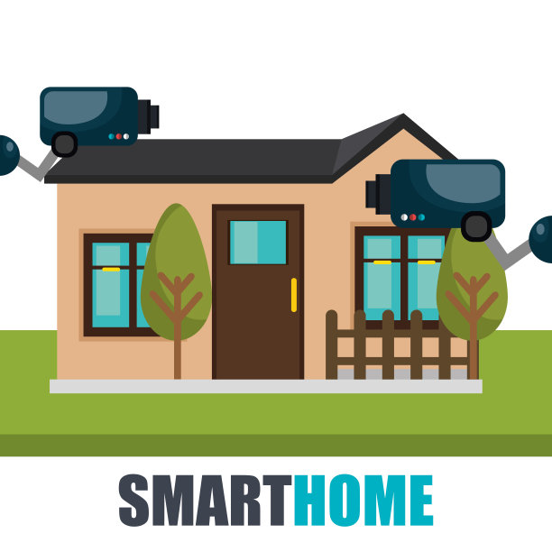 智能家居技术与闭路电视摄像头图片下载