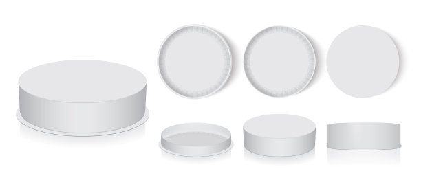 圆框是一个很容易改变颜色的模拟矢量模板图片下载