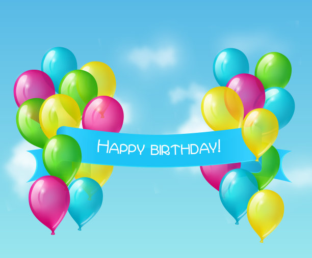 气球和标语图片下载