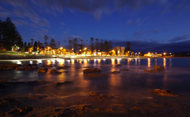 夜景迪为什么海滩图片下载