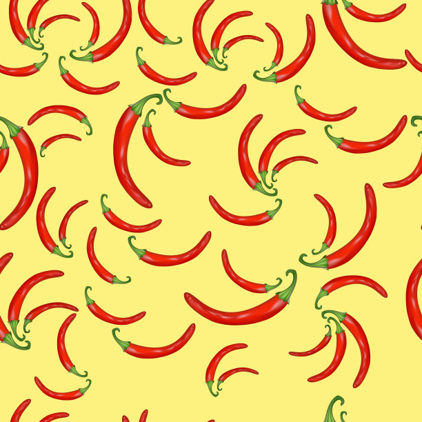 无缝背景红辣椒图片下载