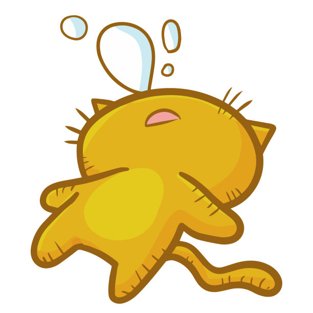 橙色的猫睡觉图片下载