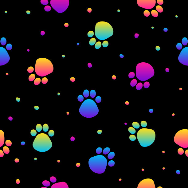 抽象彩虹彩色现代无缝图案背景。图片下载