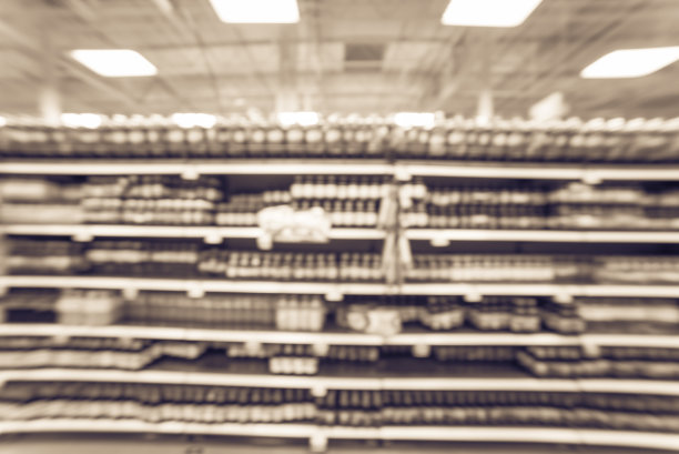 复古模糊的背景在美国商店软饮料通道图片下载