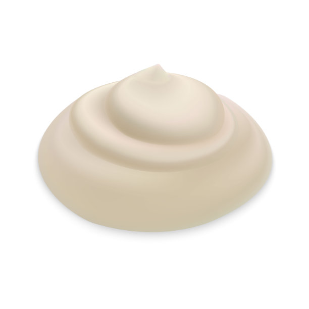 白色奶油分离图片下载