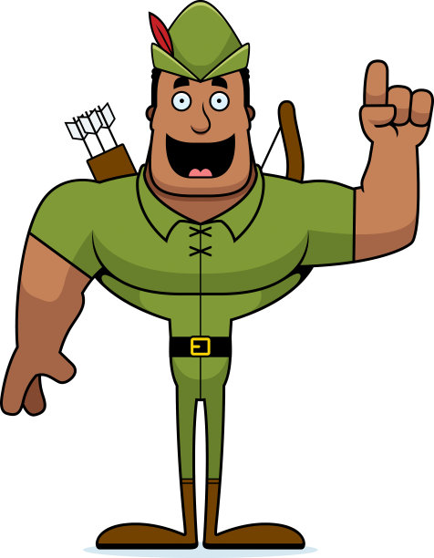 卡通罗宾汉创意图片下载