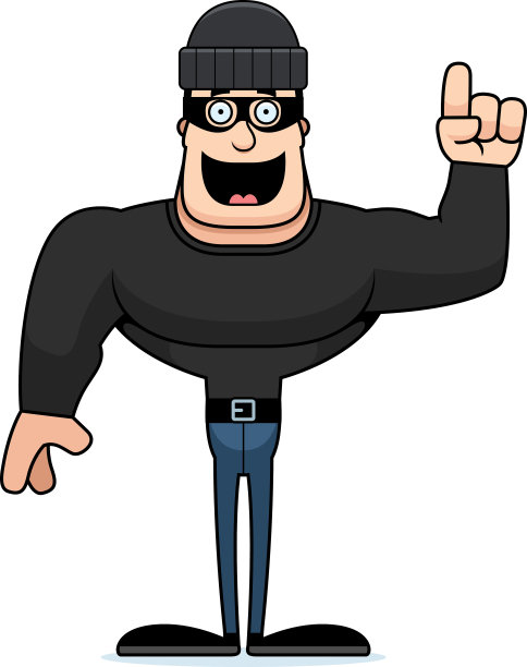 卡通小偷的想法图片下载