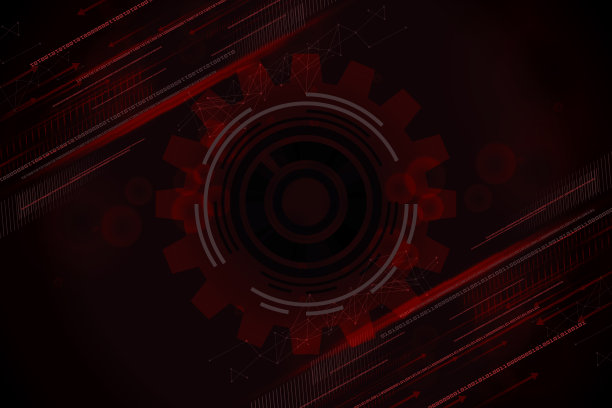 矢量插图齿轮在电路板上图片下载