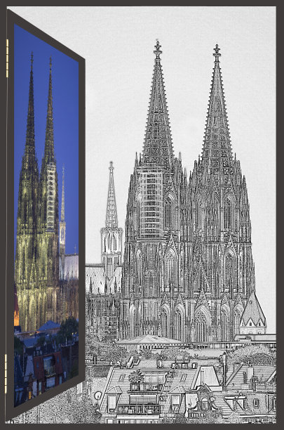 教堂窗口图片下载