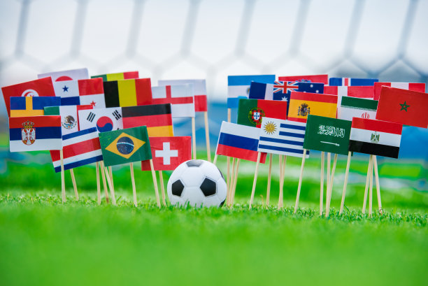 足球场上的旗帜：赛事照片和球迷助威图片下载