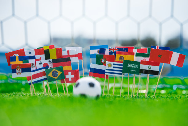 足球场上的旗帜：赛事照片和球迷助威图片下载