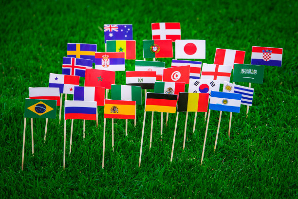 足球场上的旗帜：赛事照片和球迷助威图片下载