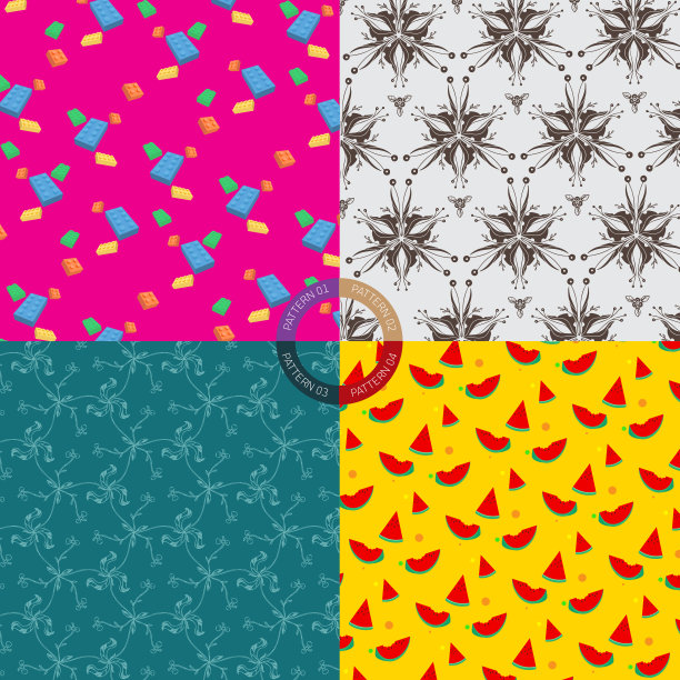 4向量模式，有机模式和多色图片下载