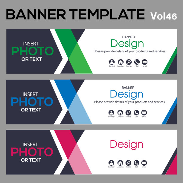 商业设计横幅模板。图片下载