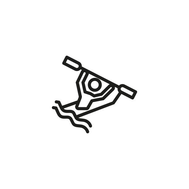 皮划艇行图标图片下载