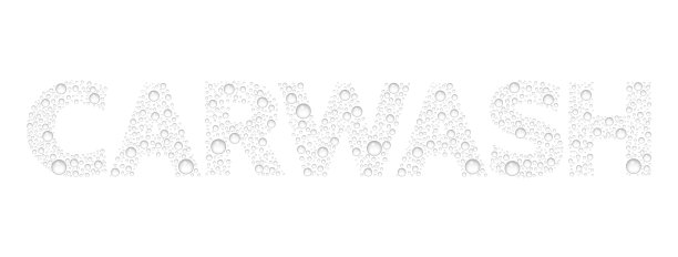 文字来自水滴纹理。洗车。图片下载