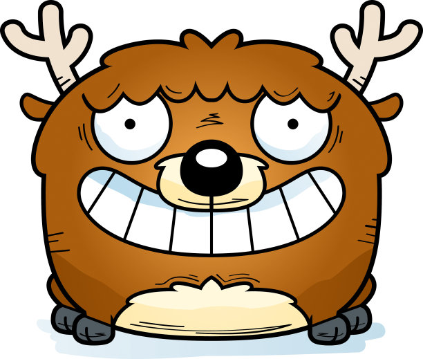 卡通鹿微笑图片下载