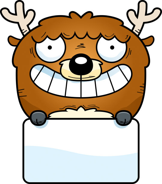 卡通鹿标志图片下载