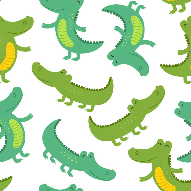 与滑稽的鳄鱼无缝对接图片下载