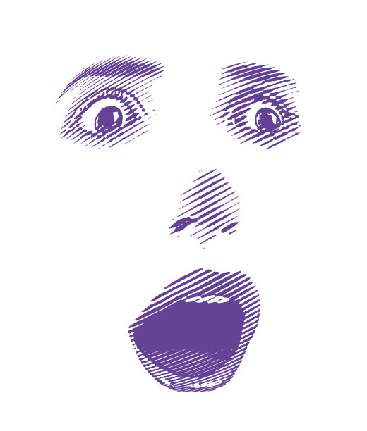 高键雕刻女人的眼睛和嘴唇图片下载