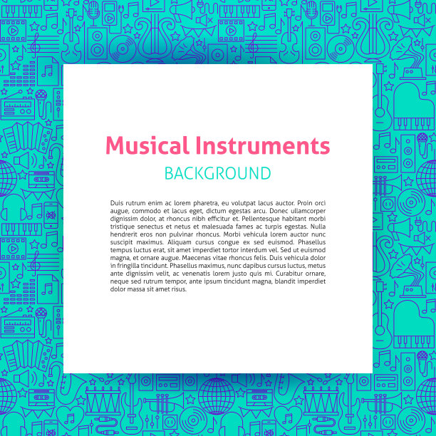 乐器纸模板图片下载