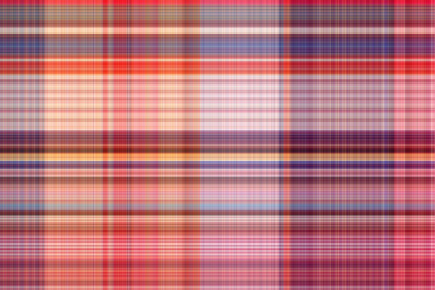 无缝格子织物腰布与条纹颜色抽象的背景图案纹理图片下载