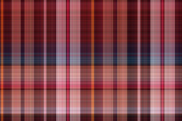 无缝格子织物腰布与条纹颜色抽象的背景图案纹理图片下载