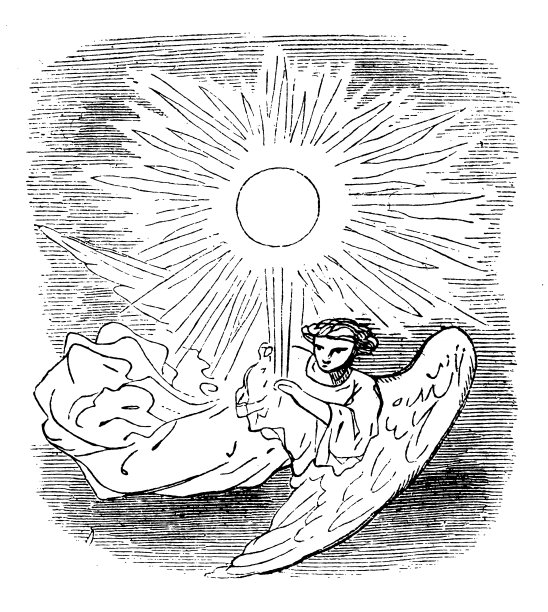天使和太阳图片下载