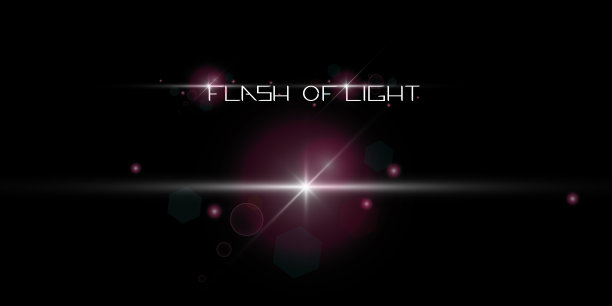 的闪光。设计元素。背景与明亮的灯光。图片下载