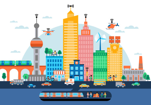 智能城市的概念图片下载
