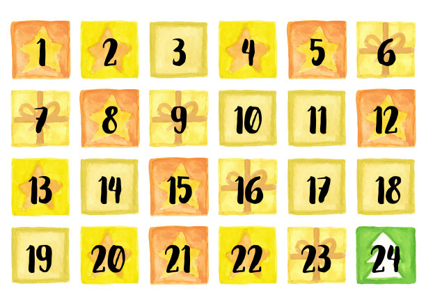 圣诞节到来的日历图片下载